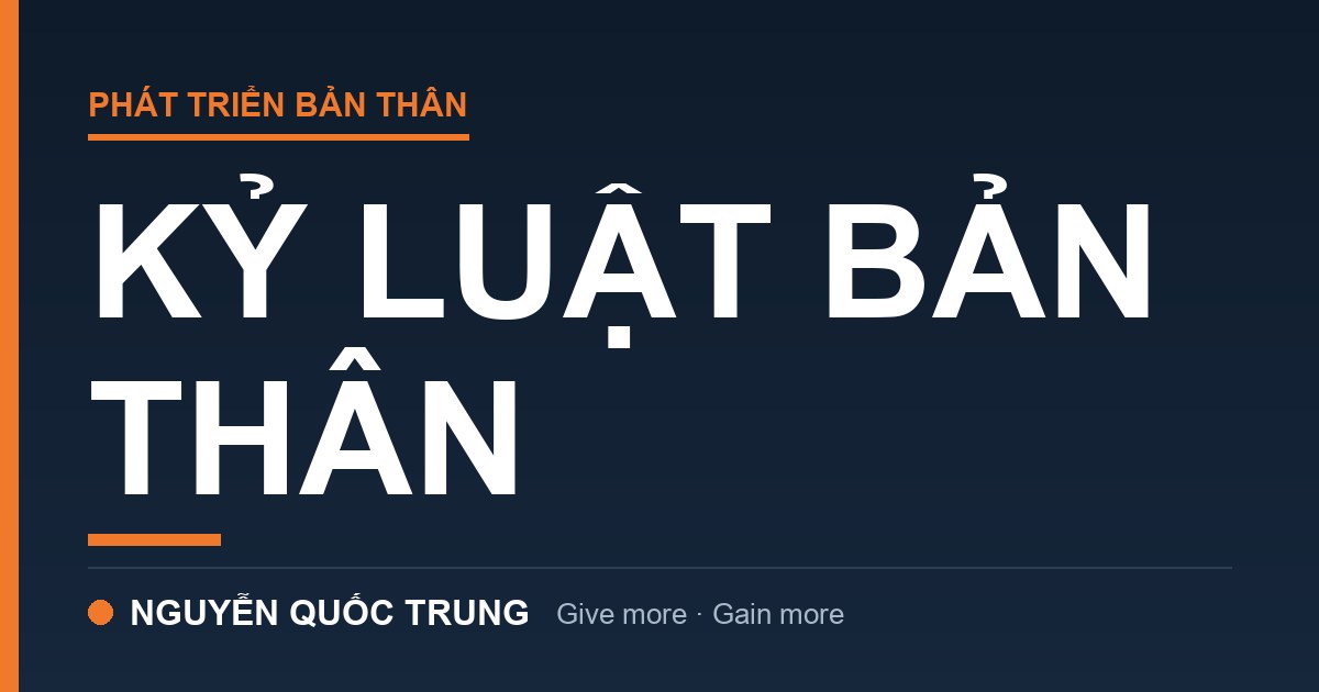 Kỷ Luật Bản Thân: 5 Bài Học Từ Đường Chạy Vào Kinh Doanh